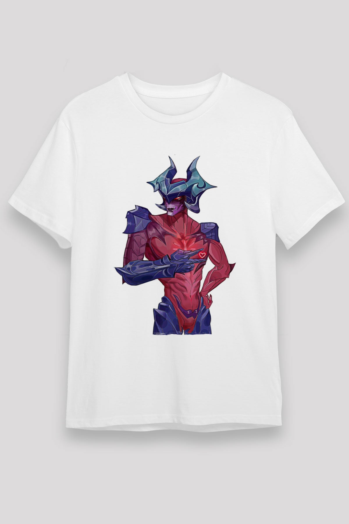 Aatrox James Baskılı Unisex Beyaz Tişört - Tshirt