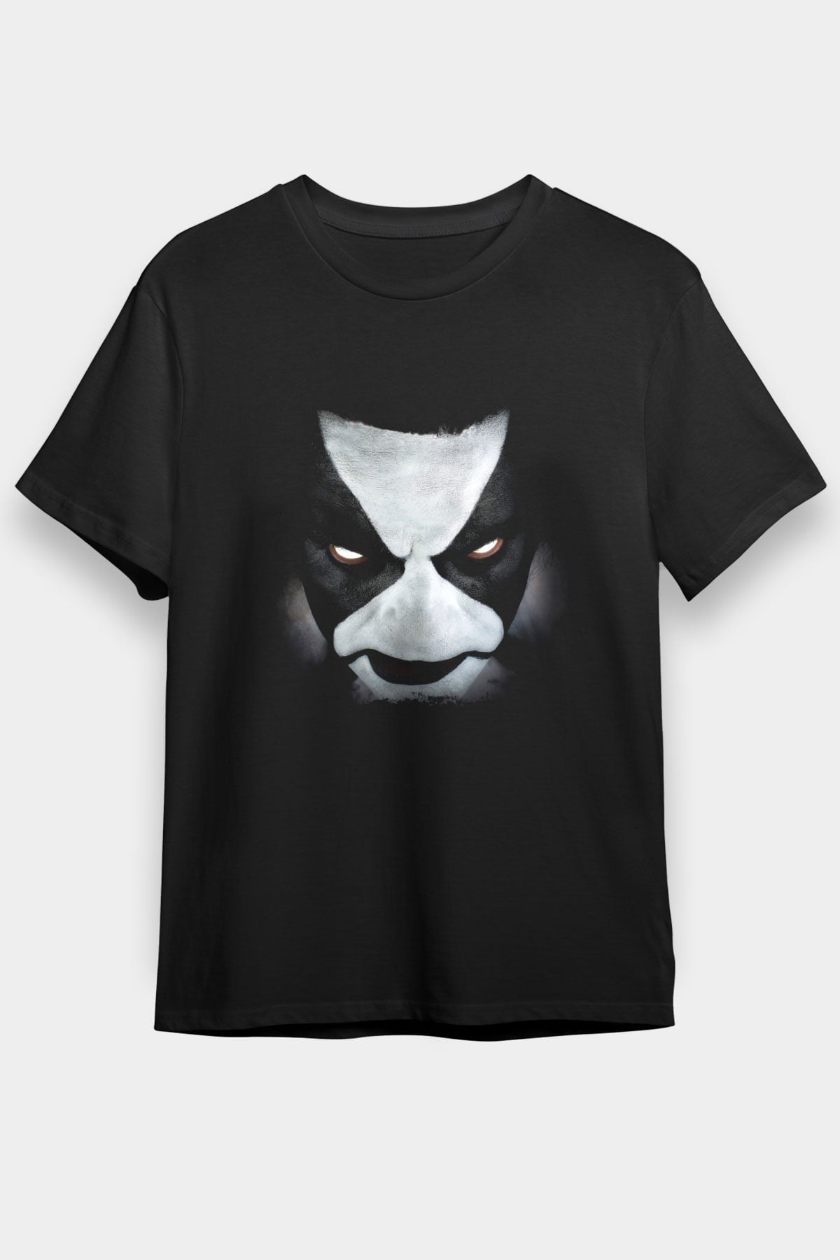 Abbath Baskılı Unisex Siyah Tişört