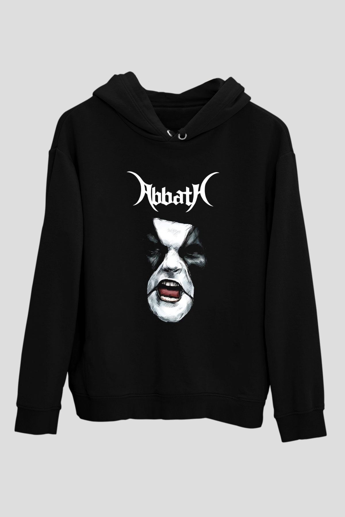 Abbath Siyah Unisex Hoodie