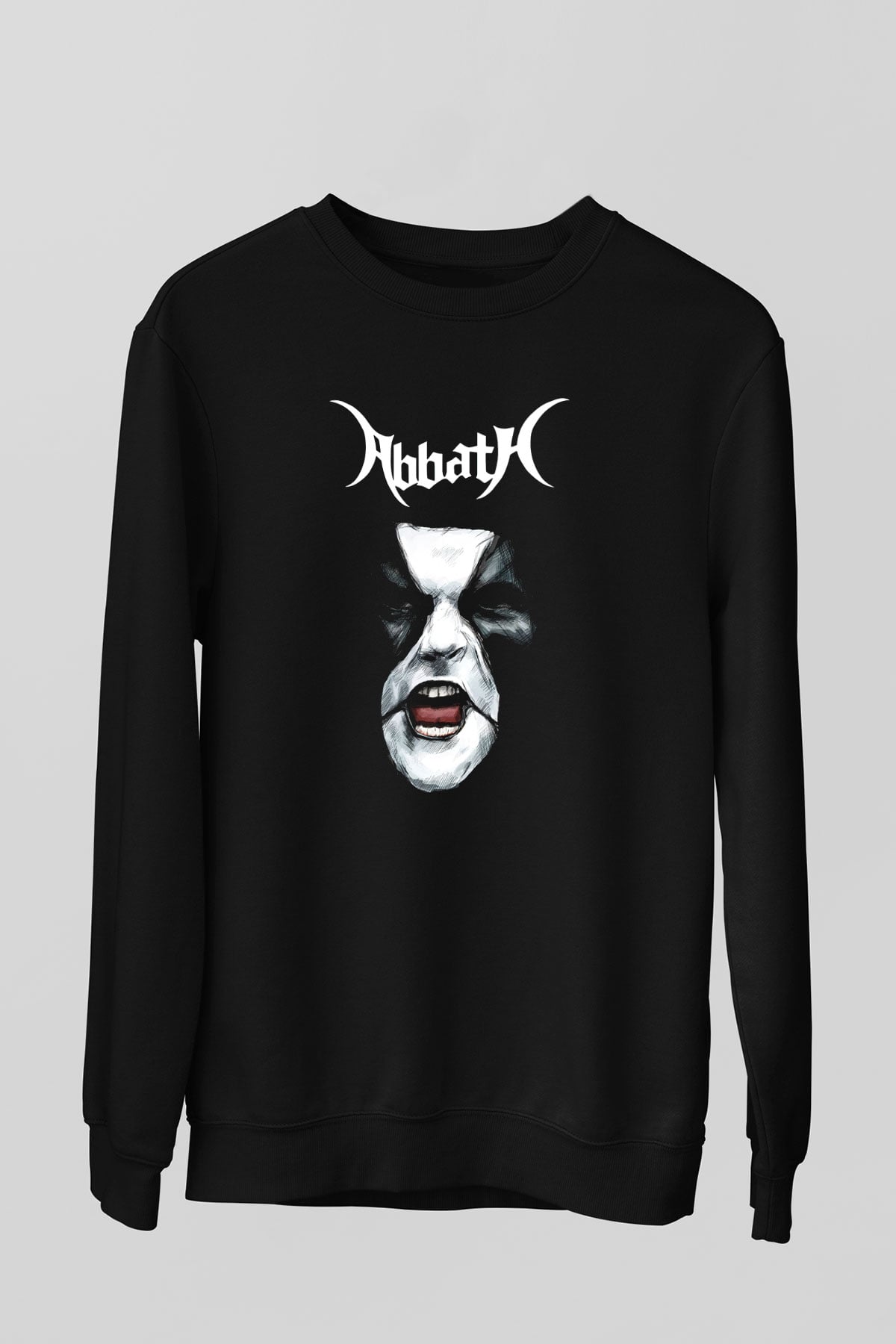 Abbath Siyah Unisex Sweatshirt