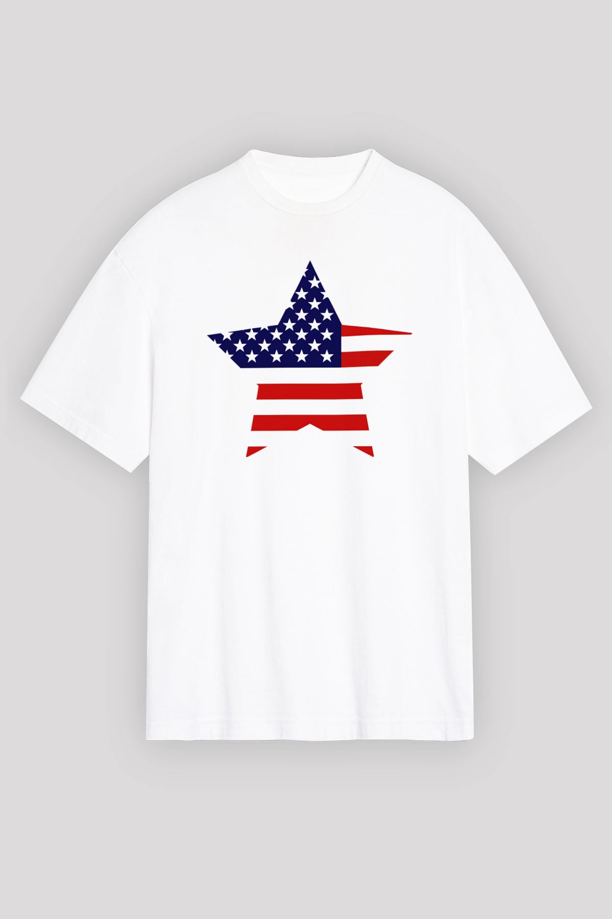 ABD Beyaz Unisex Oversize Tişört T-Shirt