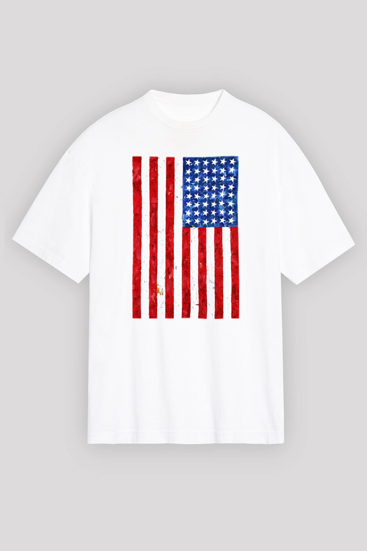 ABD Beyaz Unisex Oversize Tişört T-Shirt