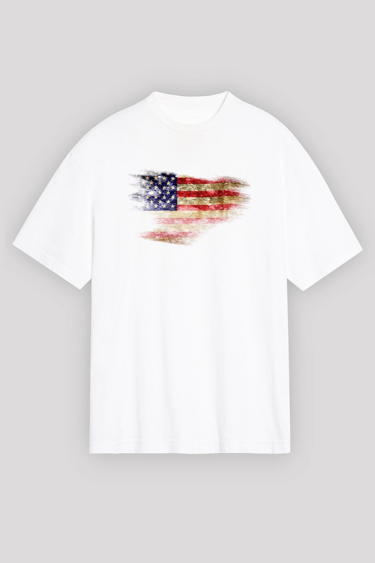 ABD Beyaz Unisex Oversize Tişört T-Shirt