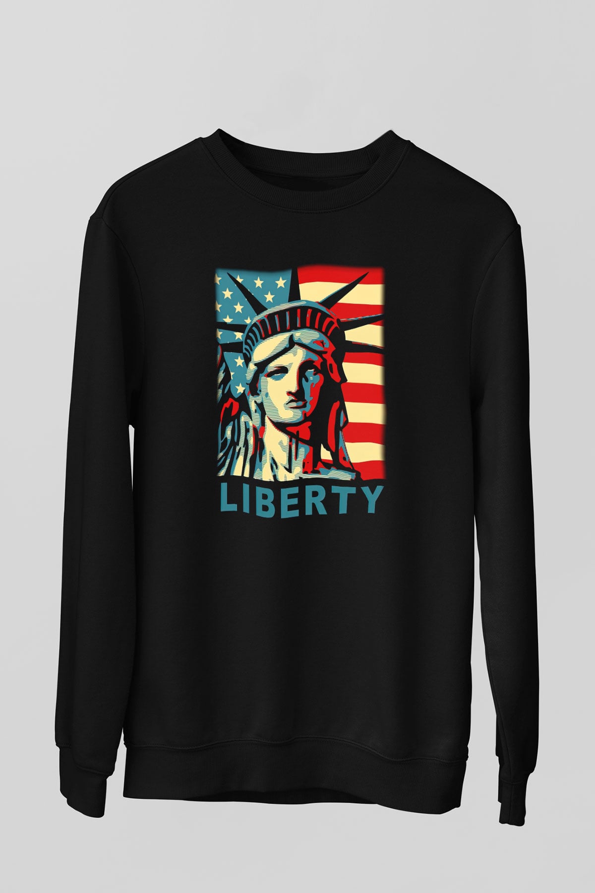 ABD Siyah Unisex Sweatshirt