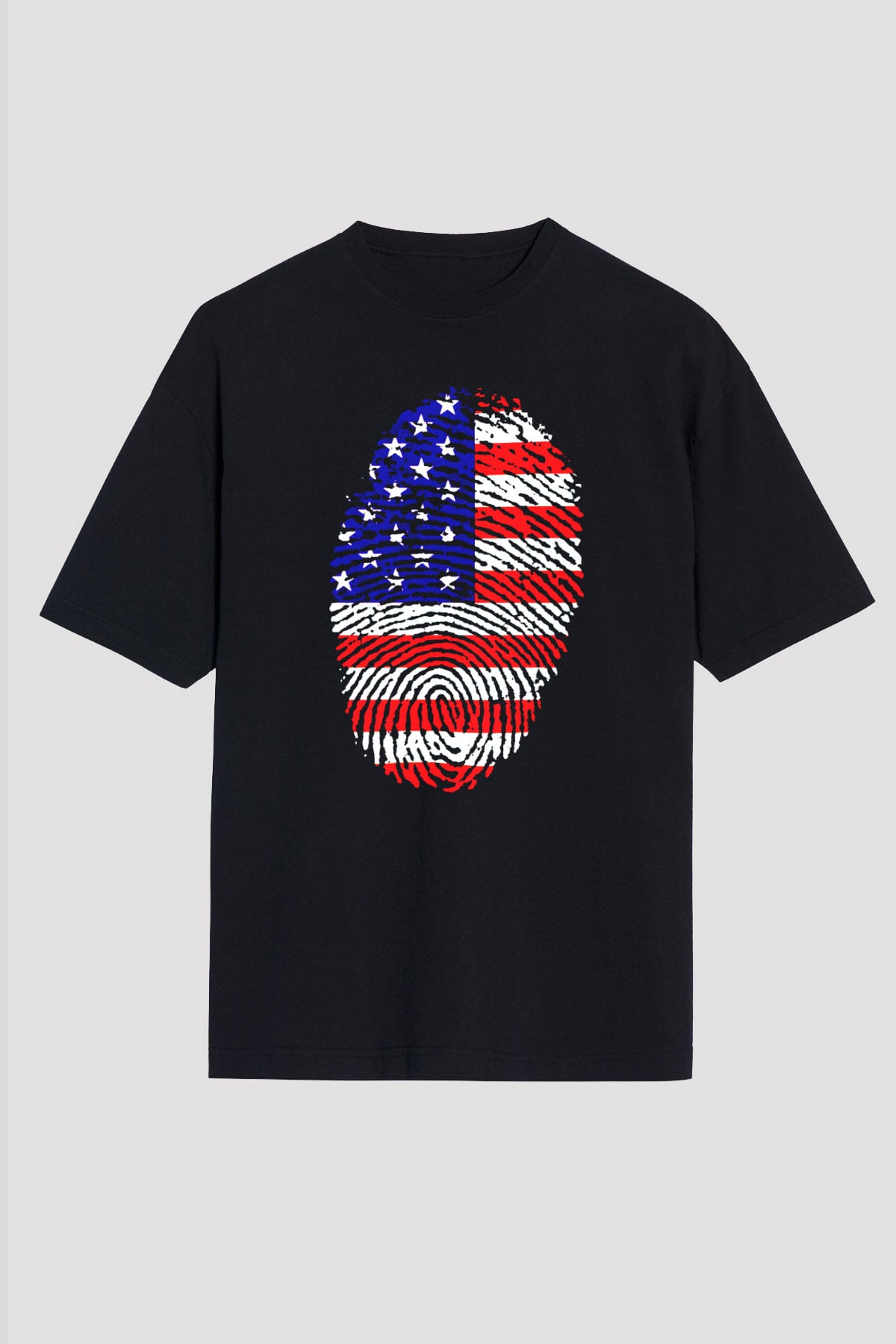 ABD Siyah Unisex Tişört T-Shirt - TişörtFabrikası