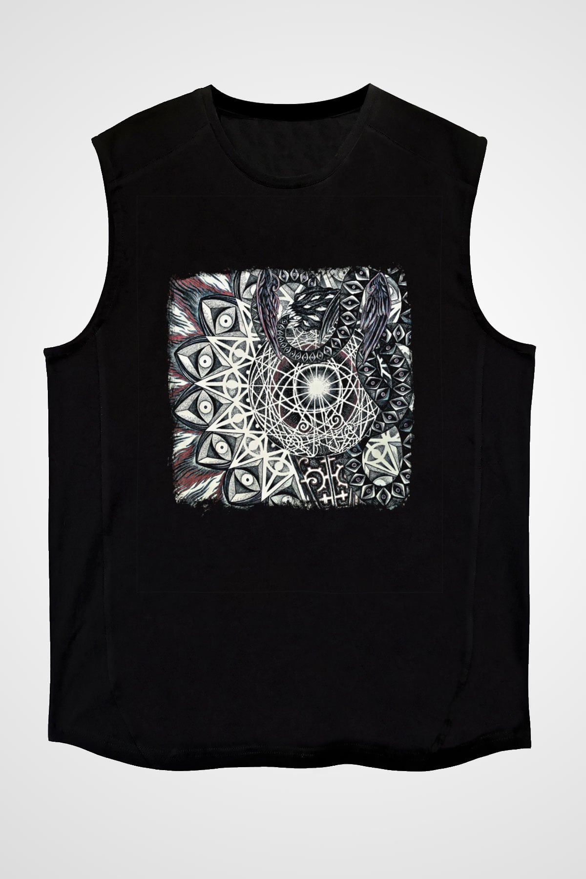 Abigail Williams Baskılı Unisex Siyah Kolsuz Tişört