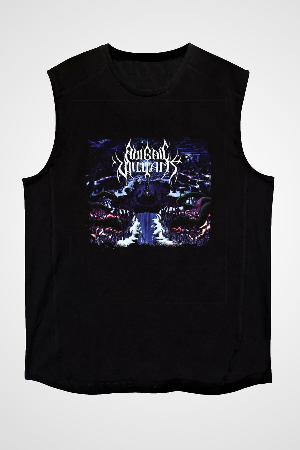 Abigail Williams Baskılı Unisex Siyah Kolsuz Tişört
