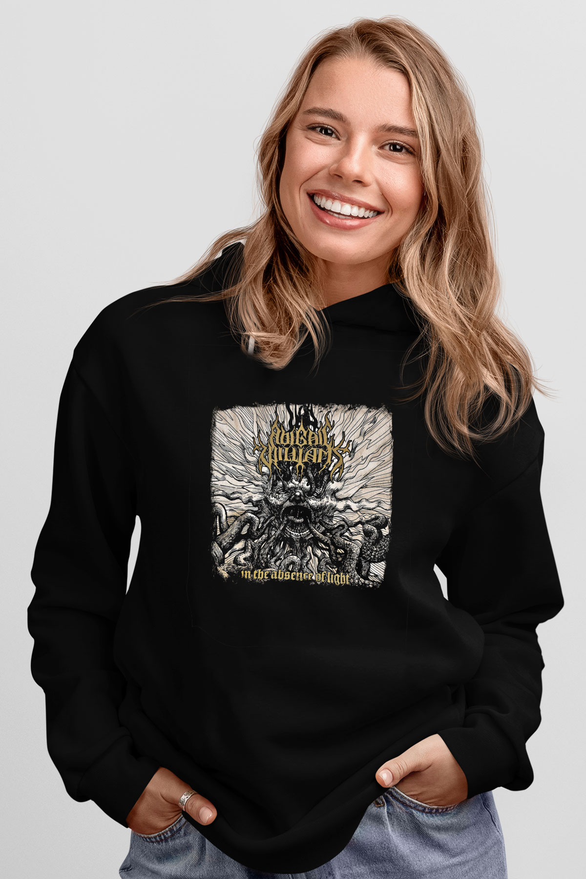 Abigail Williams Baskılı Unisex Siyah Hoodie