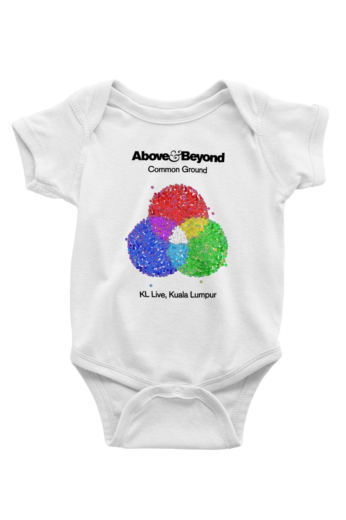 Above and Beyond Baskılı Beyaz Unisex Bebek Body - Zıbın