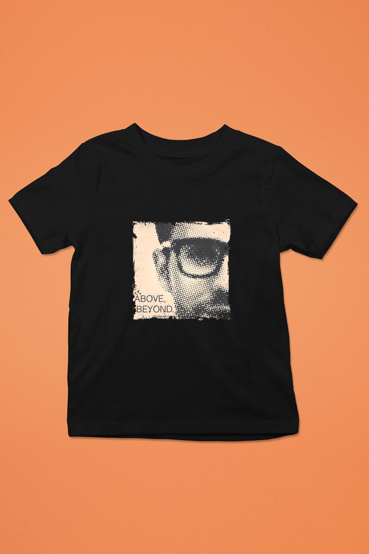 Above and Beyond Baskılı Unisex Siyah Çocuk Tişört
