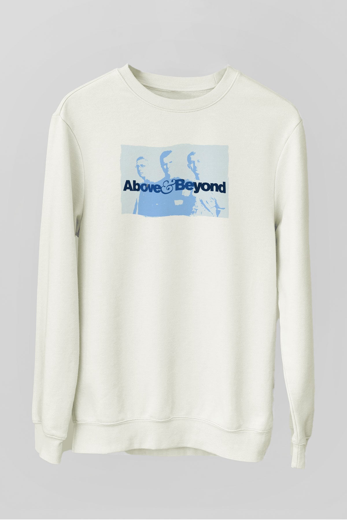 Above and Beyond Beyaz Unisex Sweatshirt