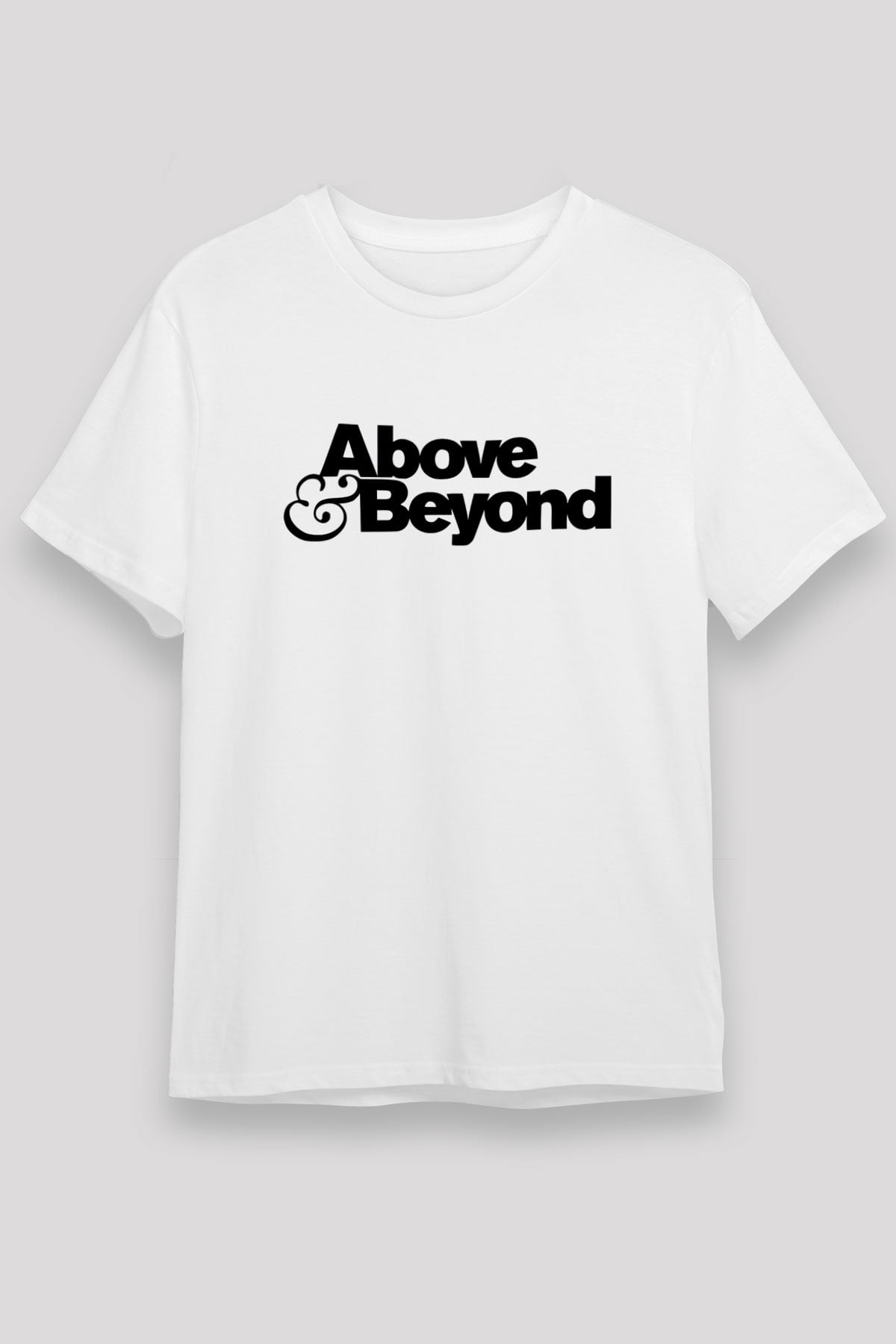 Above and Beyond Beyaz Unisex Tişört T-Shirt - TişörtFabrikası