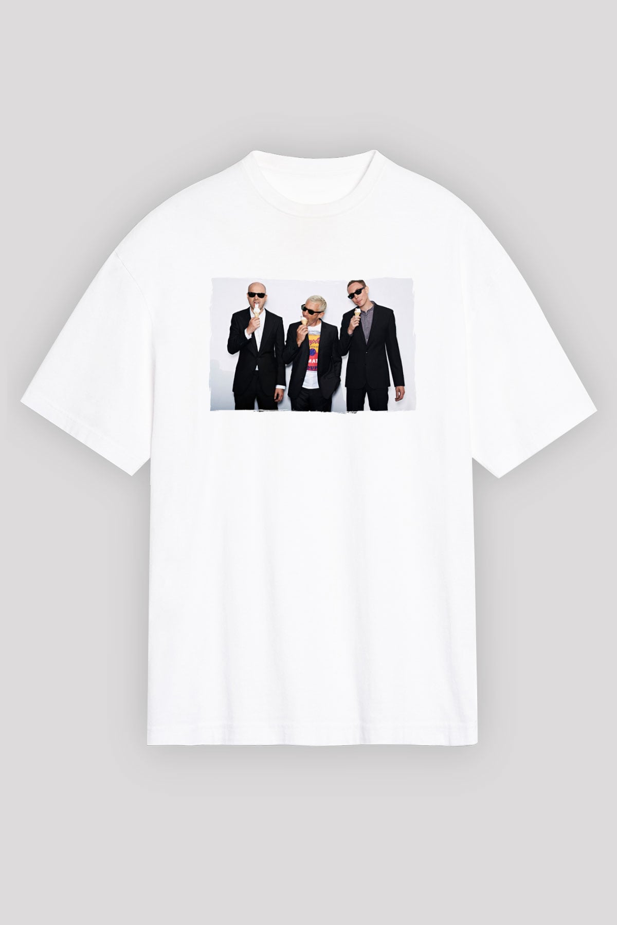 Above and Beyond Beyaz Unisex Tişört T-Shirt - TişörtFabrikası