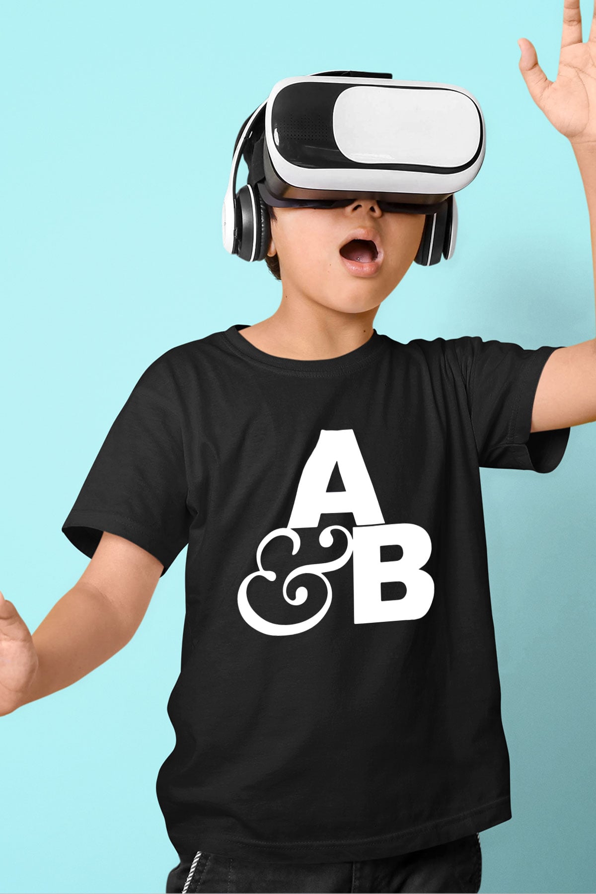 Above and Beyond Siyah Unisex Çocuk Tişört