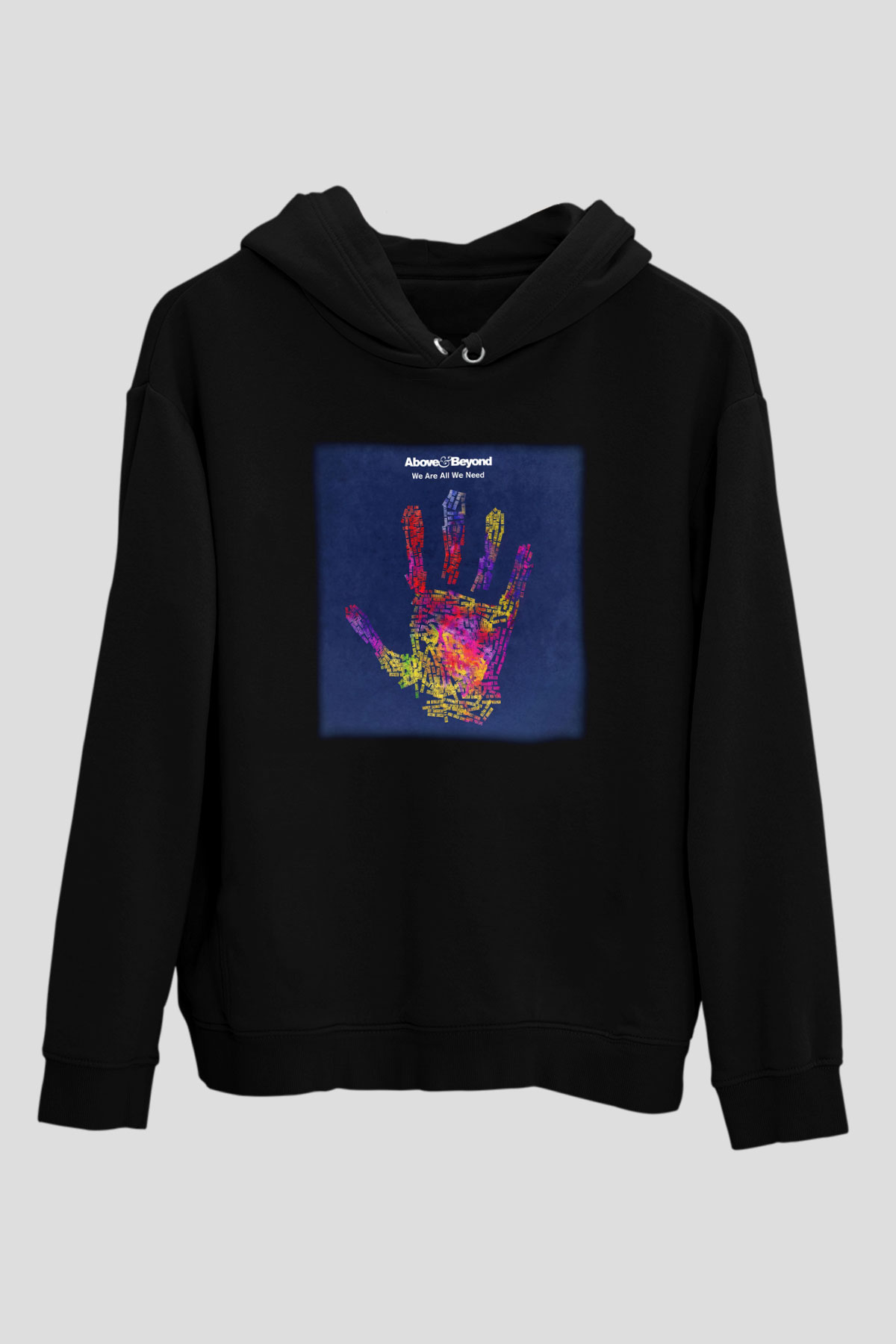 Above and Beyond Siyah Unisex Hoodie