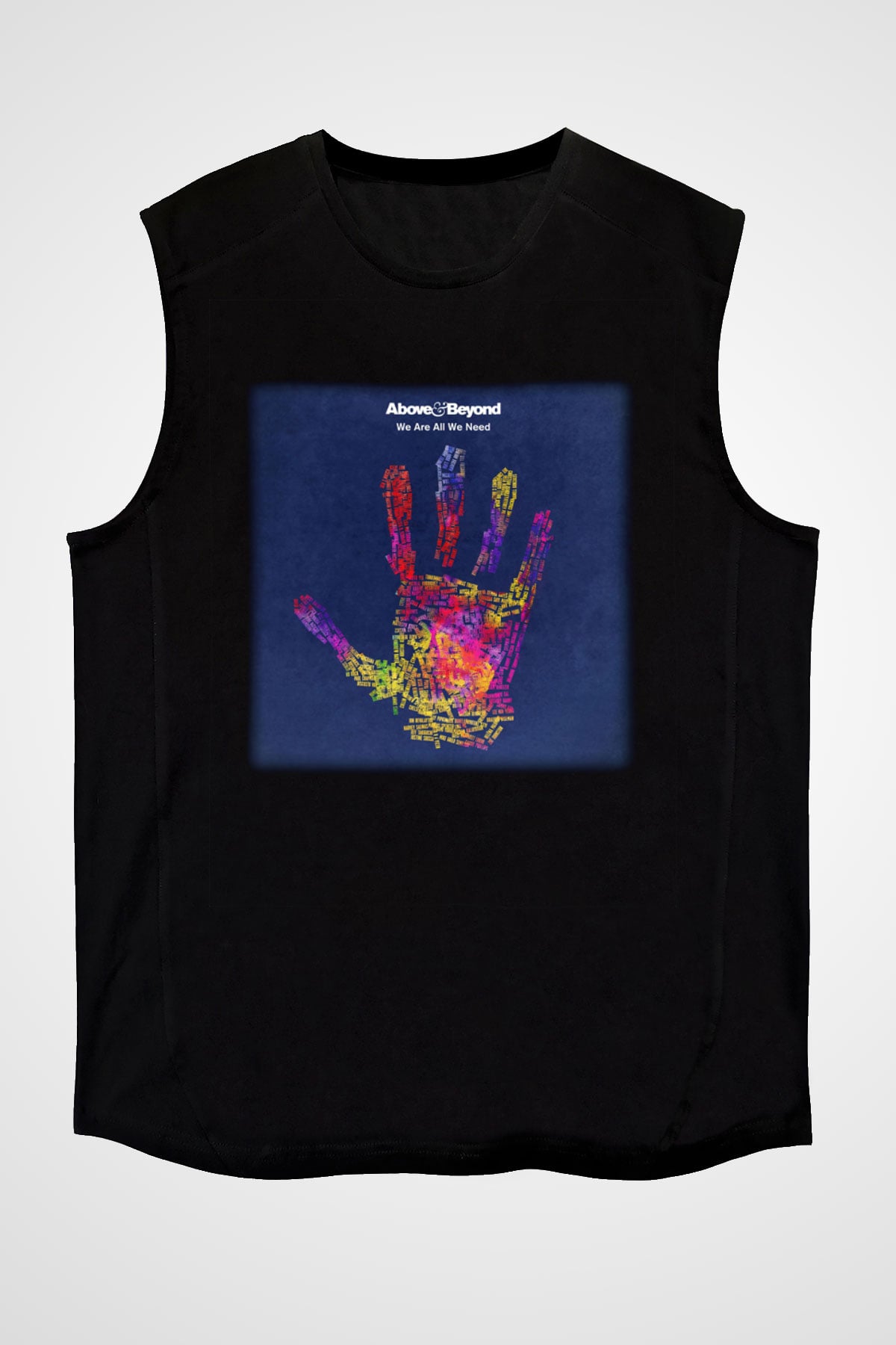 Above and Beyond Siyah Unisex Kolsuz Tişört