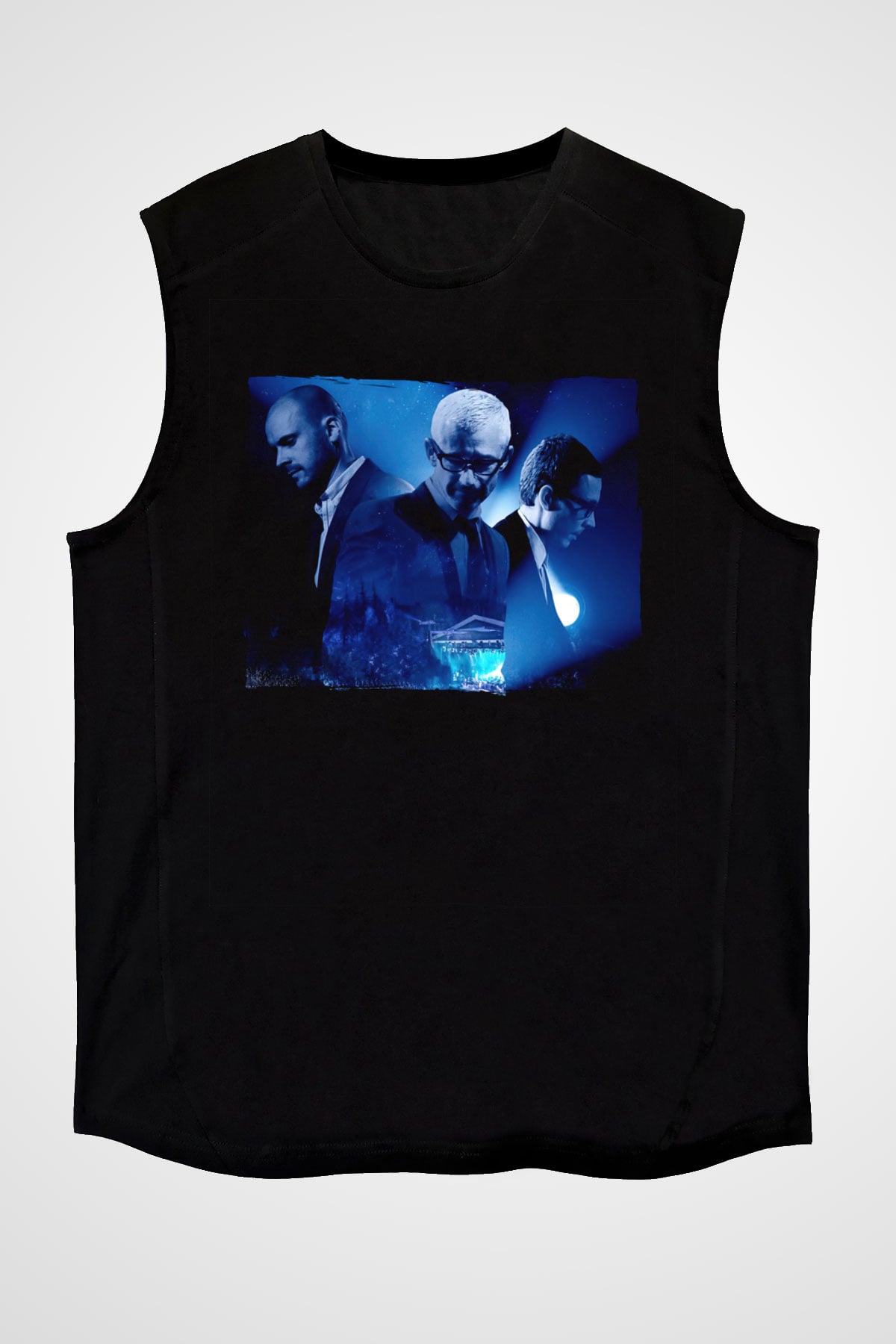 Above and Beyond Siyah Unisex Kolsuz Tişört