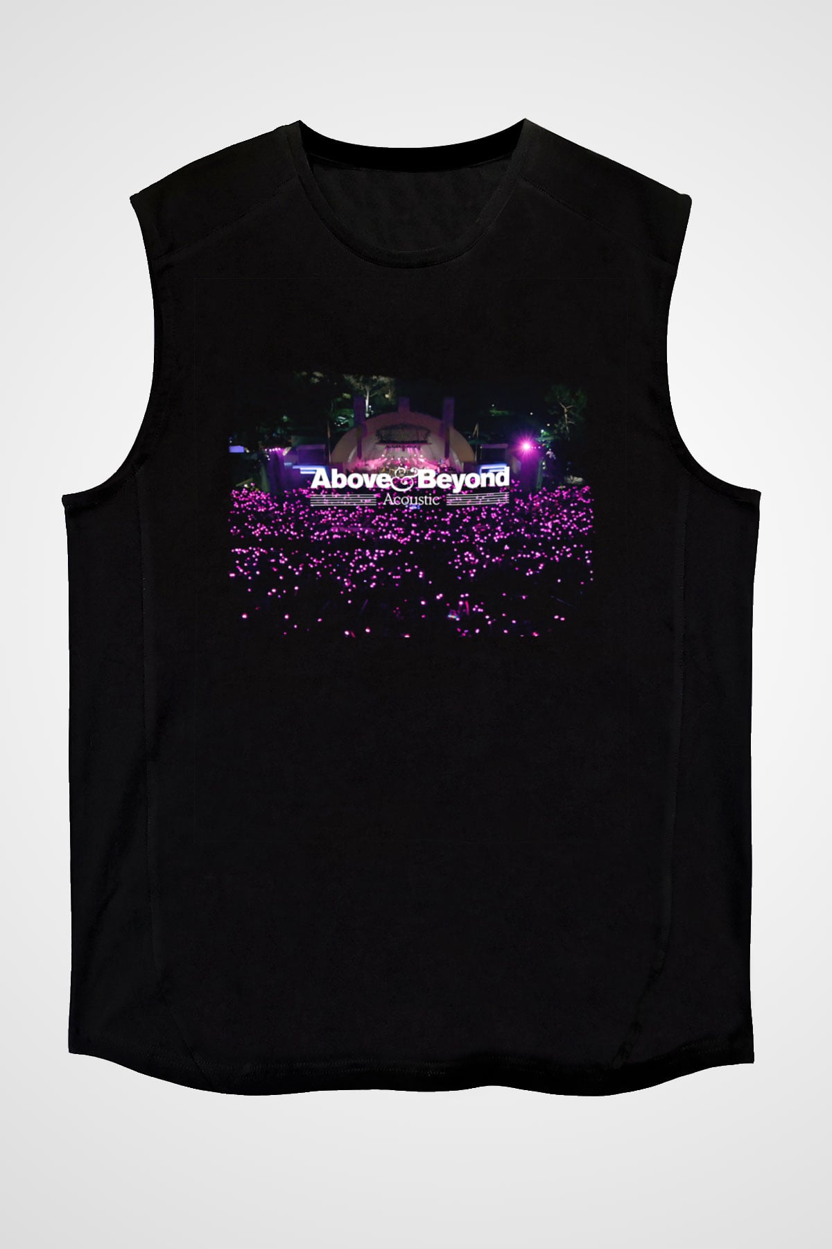 Above and Beyond Siyah Unisex Kolsuz Tişört