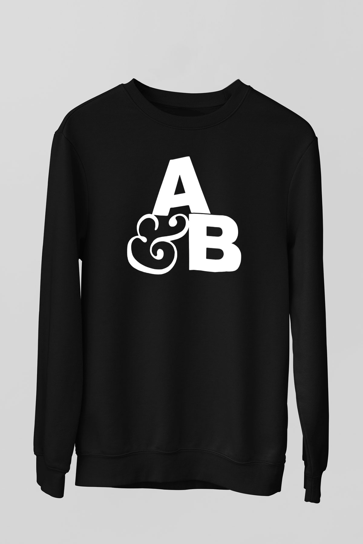 Above and Beyond Siyah Unisex Sweatshirt
