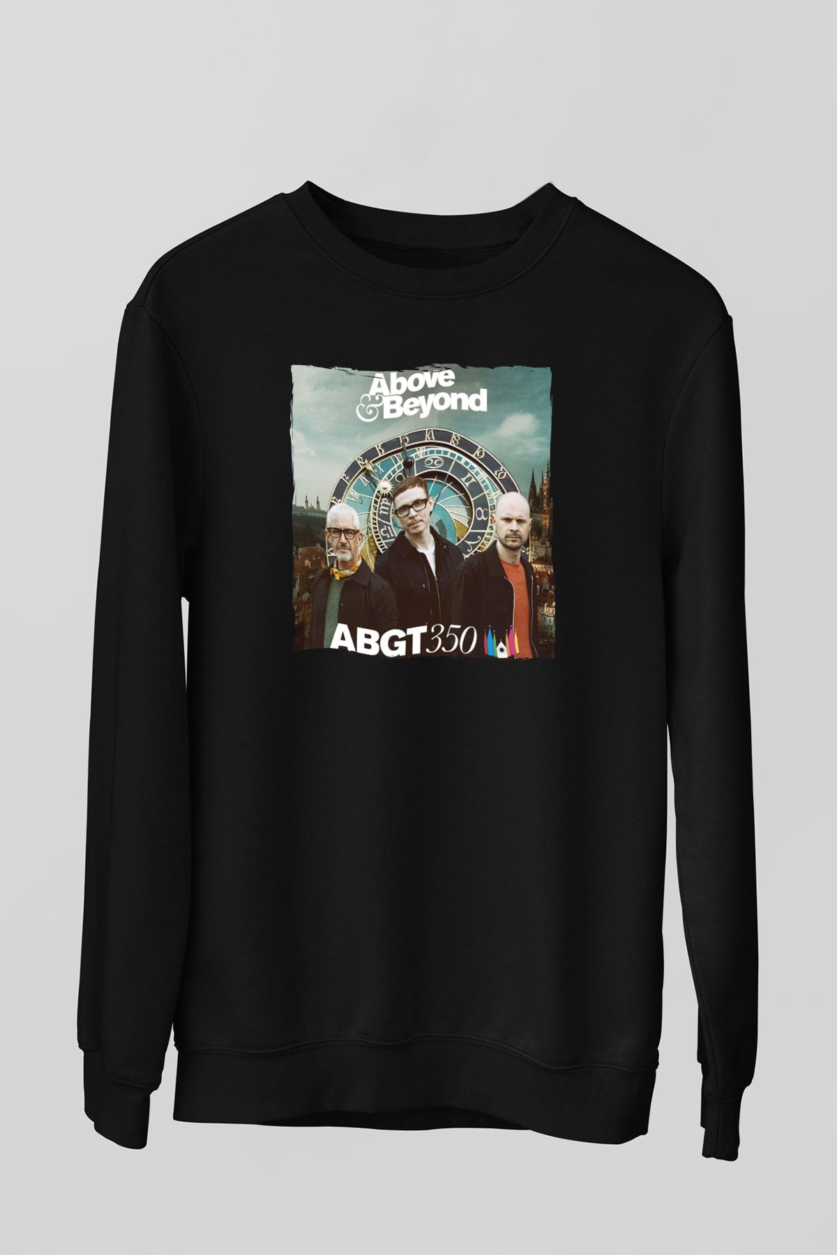 Above and Beyond Siyah Unisex Sweatshirt