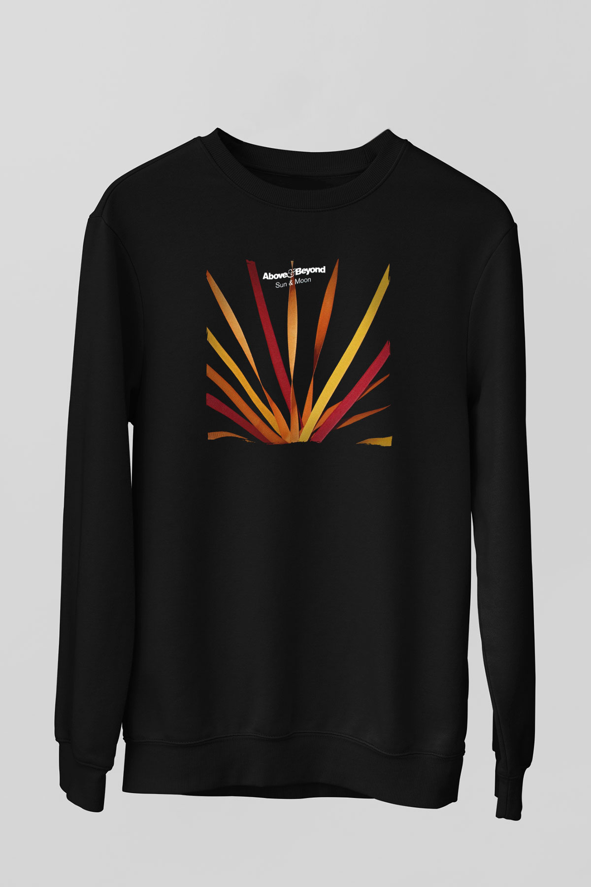 Above and Beyond Siyah Unisex Sweatshirt