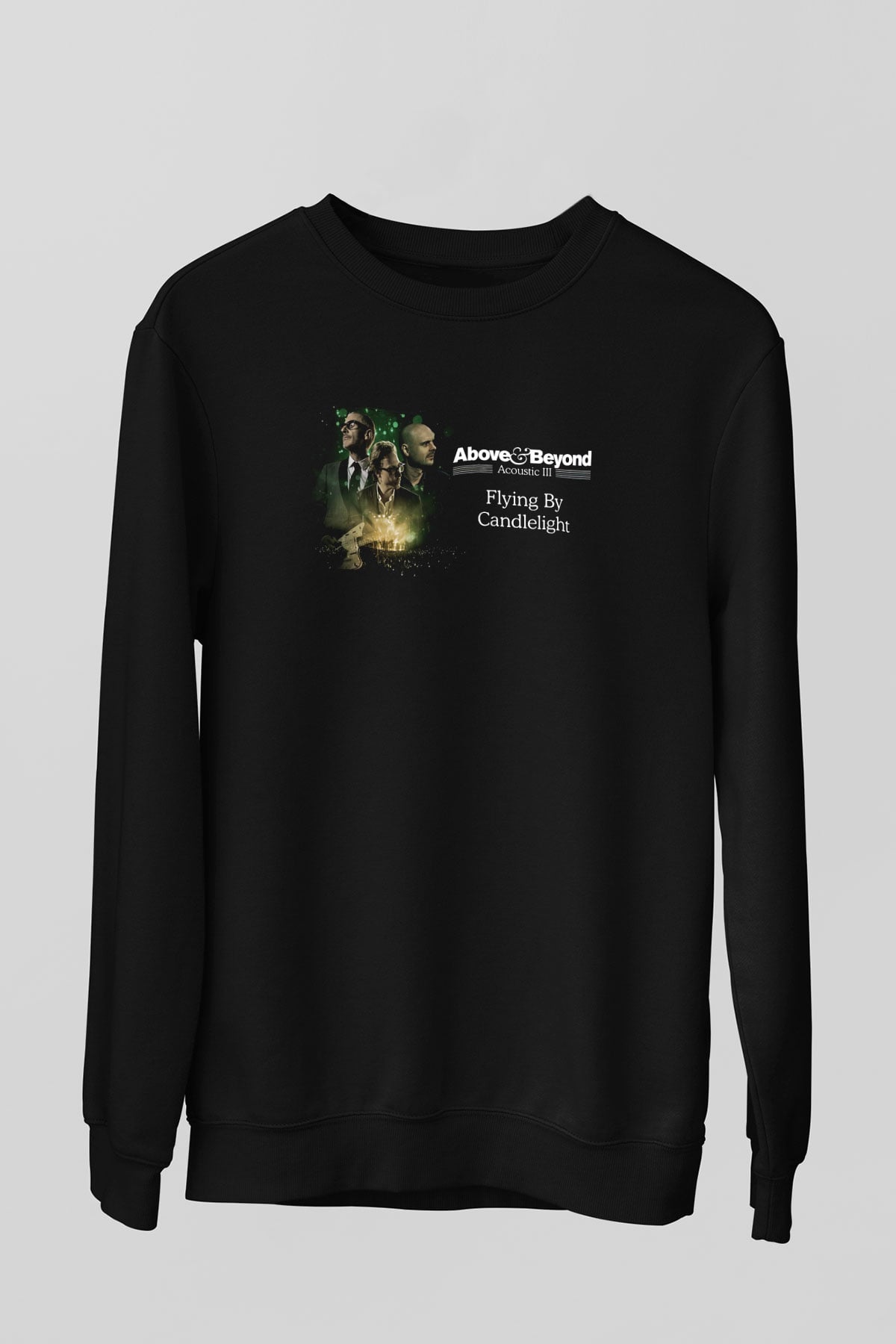 Above and Beyond Siyah Unisex Sweatshirt