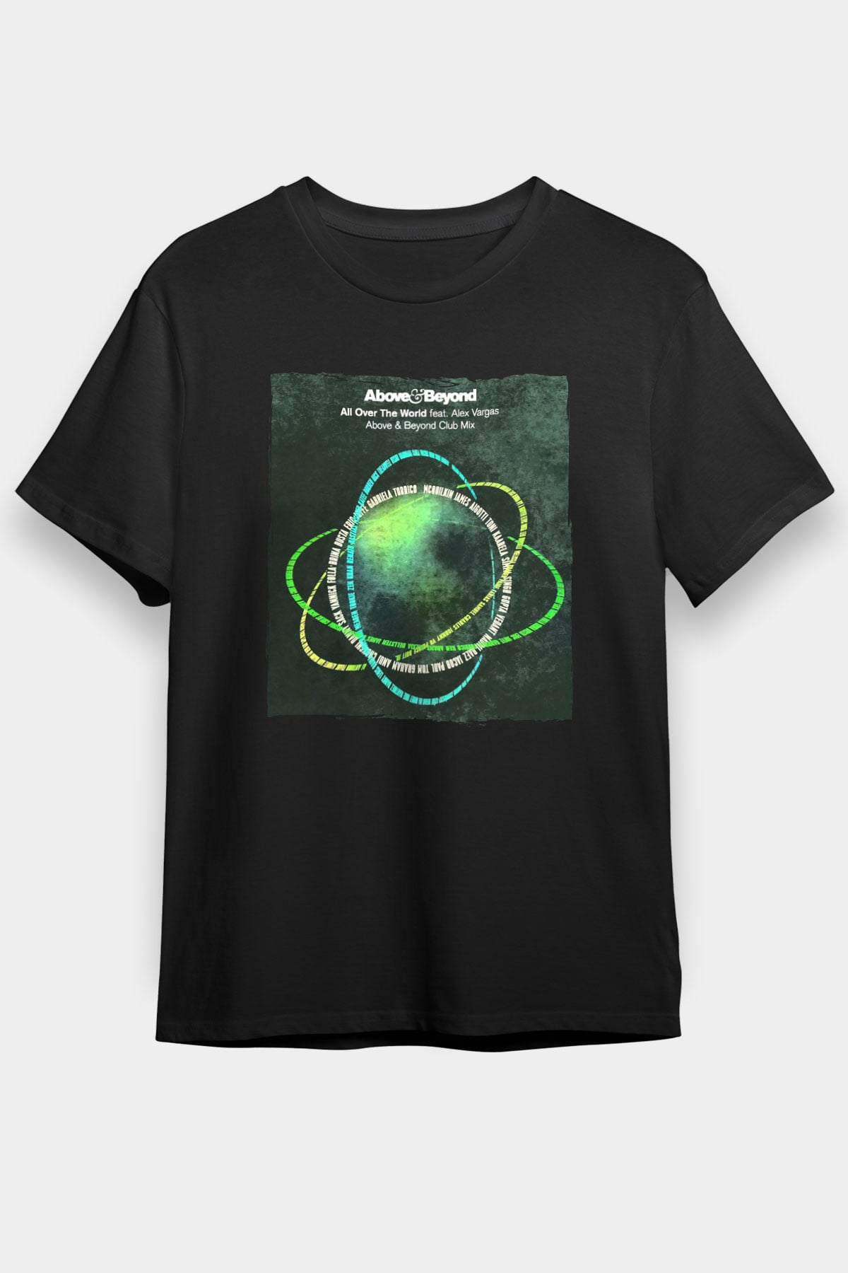 Above and Beyond Siyah Unisex Tişört T-Shirt - TişörtFabrikası
