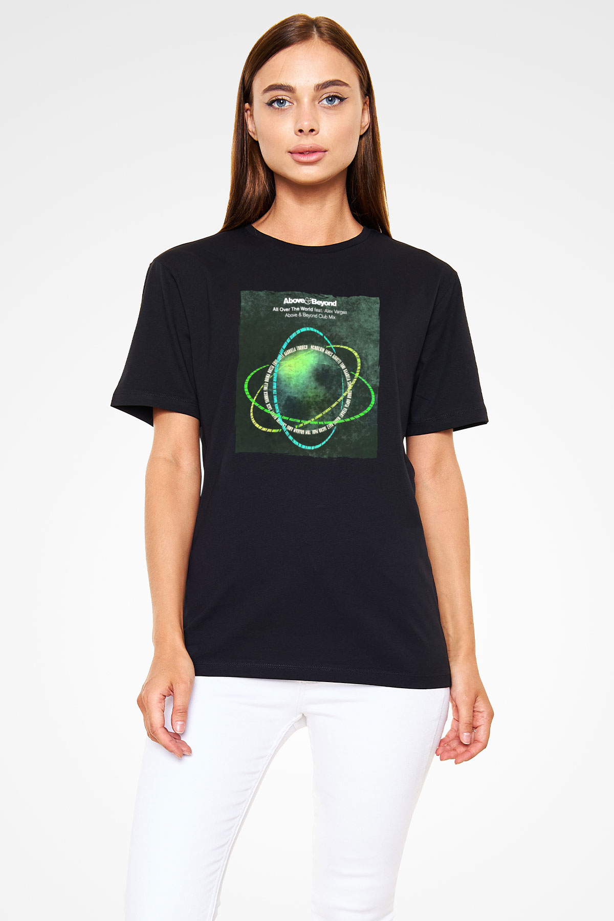 Above and Beyond Siyah Unisex Tişört T-Shirt - TişörtFabrikası