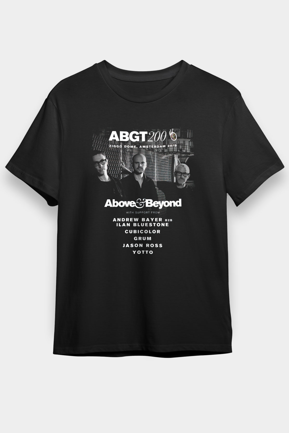 Above and Beyond Siyah Unisex Tişört T-Shirt - TişörtFabrikası