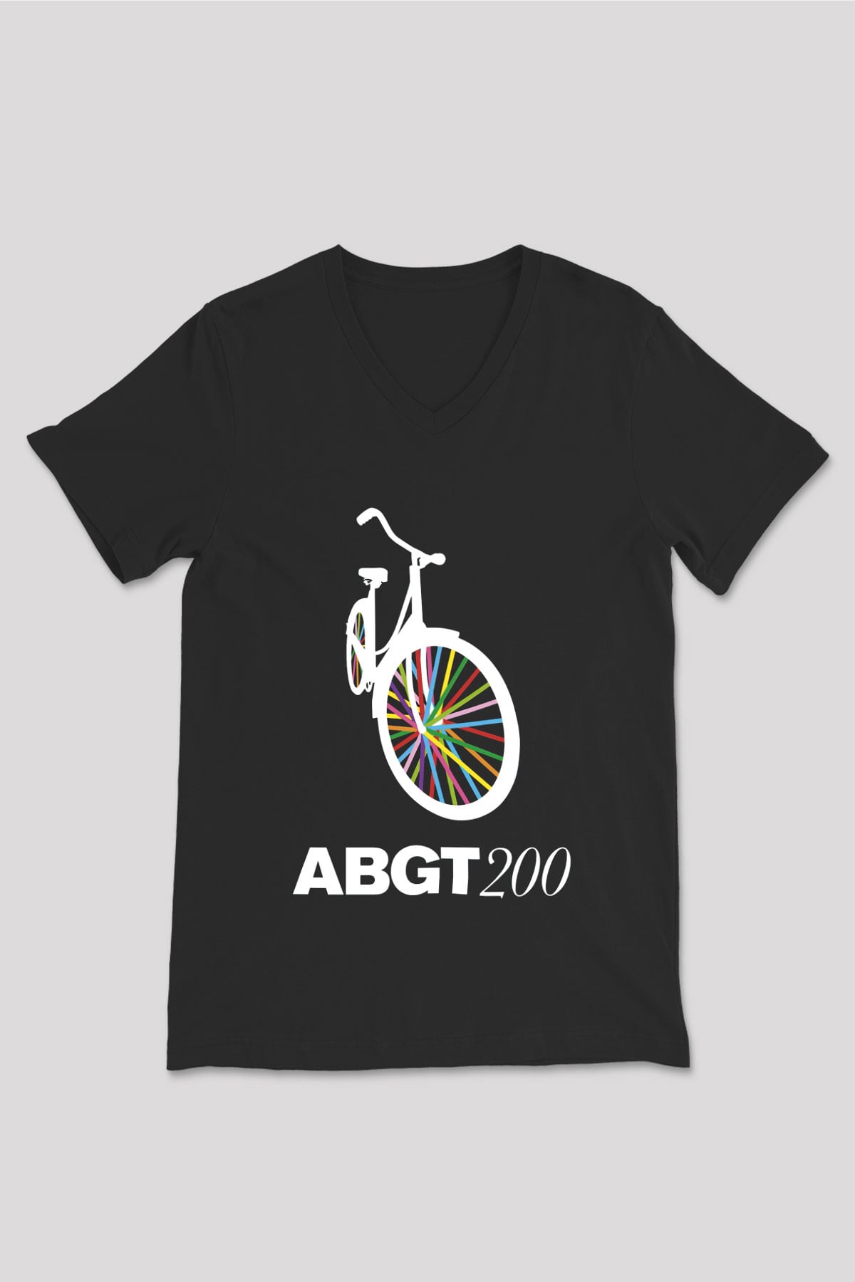 Above and Beyond Siyah Unisex V Yaka Tişört T-Shirt