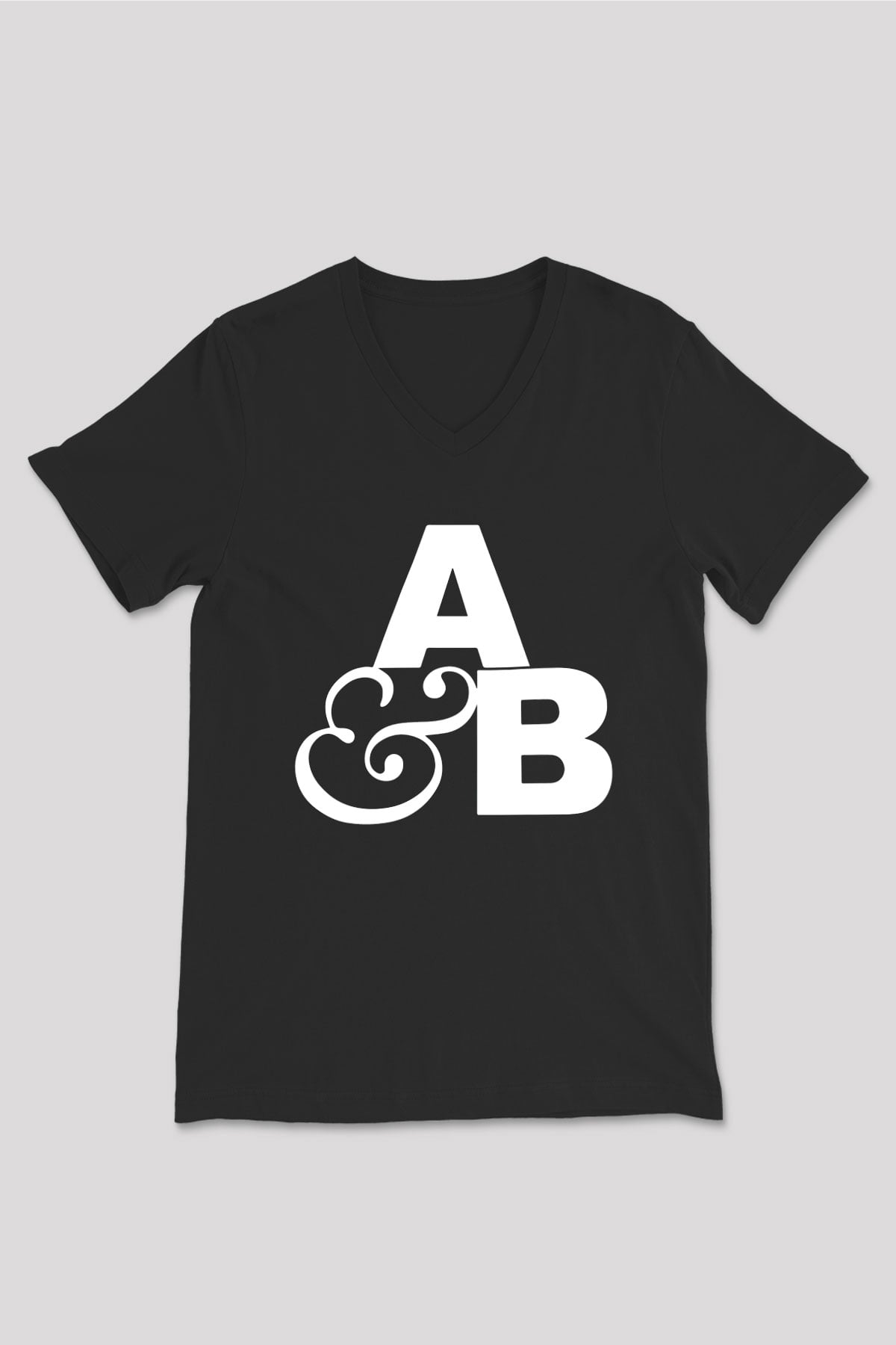 Above and Beyond Siyah Unisex V Yaka Tişört