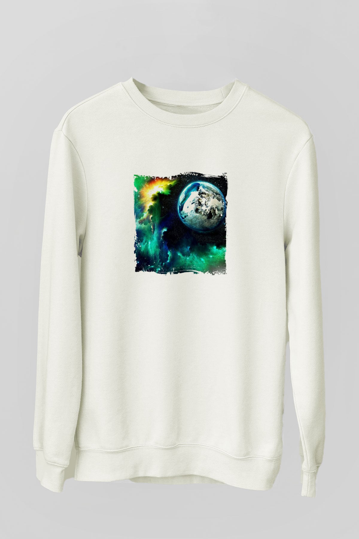 Above and BeyondBaskılı Beyaz Sweatshirt