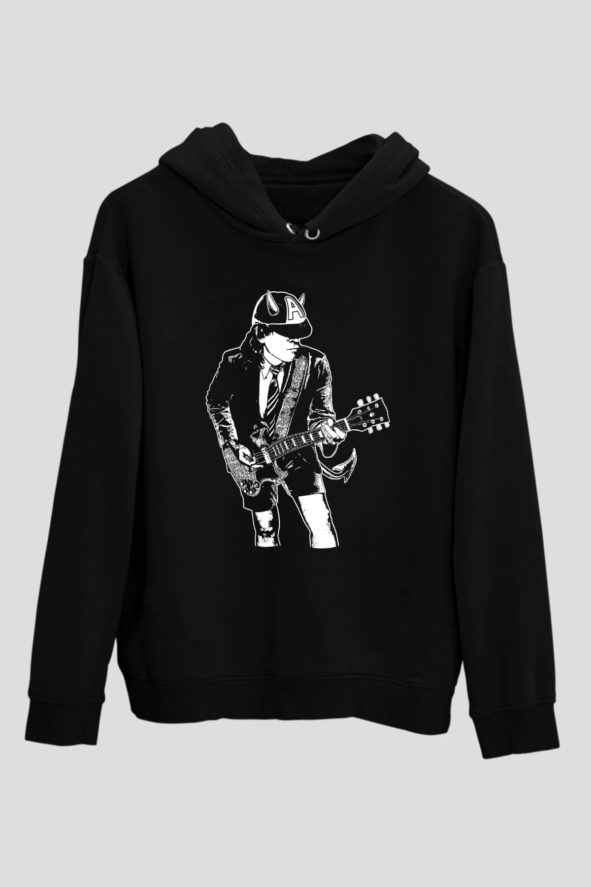 AC DC Angus Young Siyah Unisex Hoodie