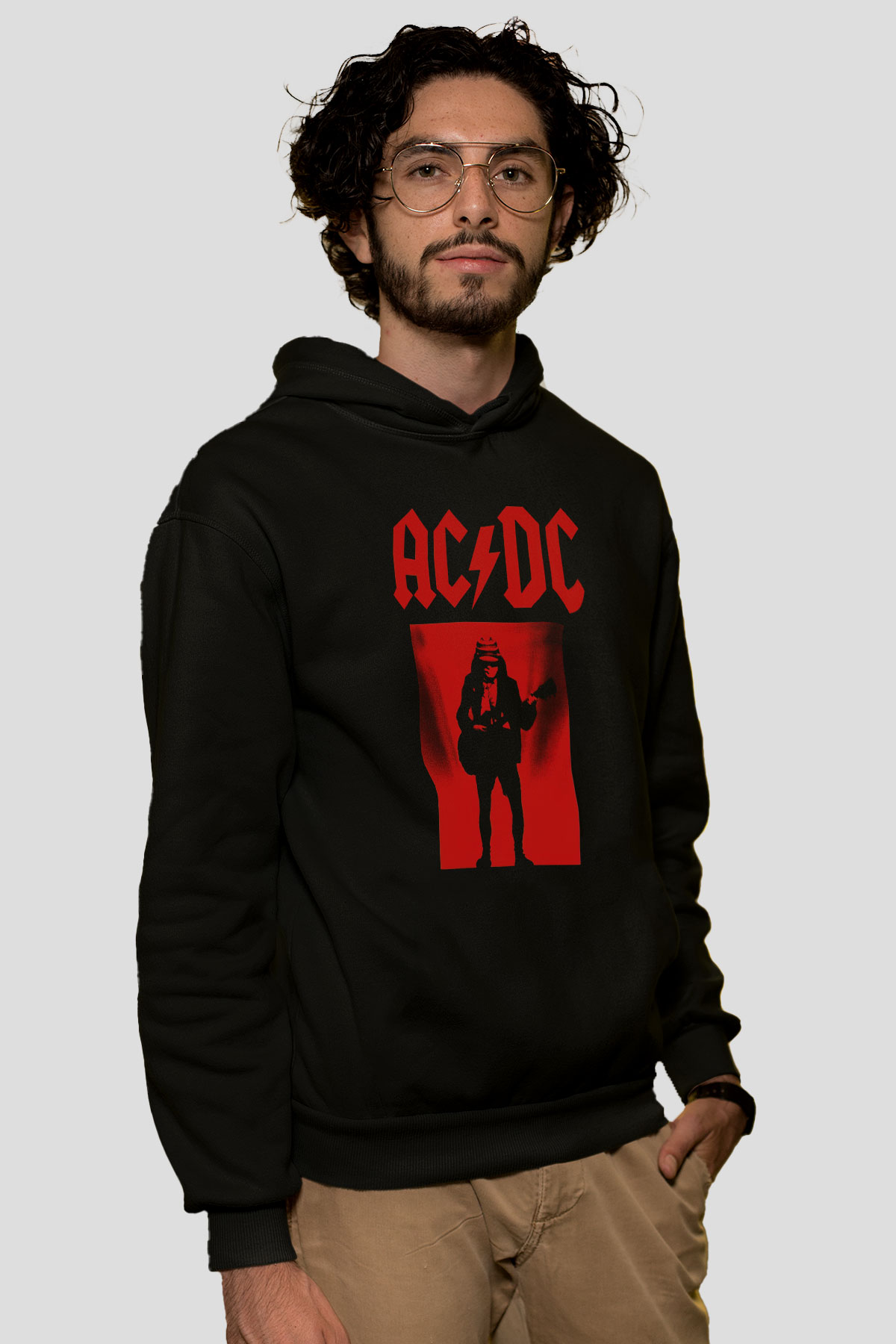 AC DC Angus Young Siyah Unisex Hoodie