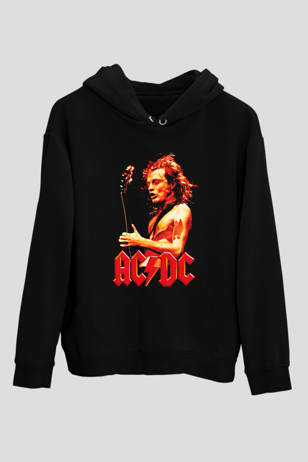AC DC Angus Young Siyah Unisex Hoodie