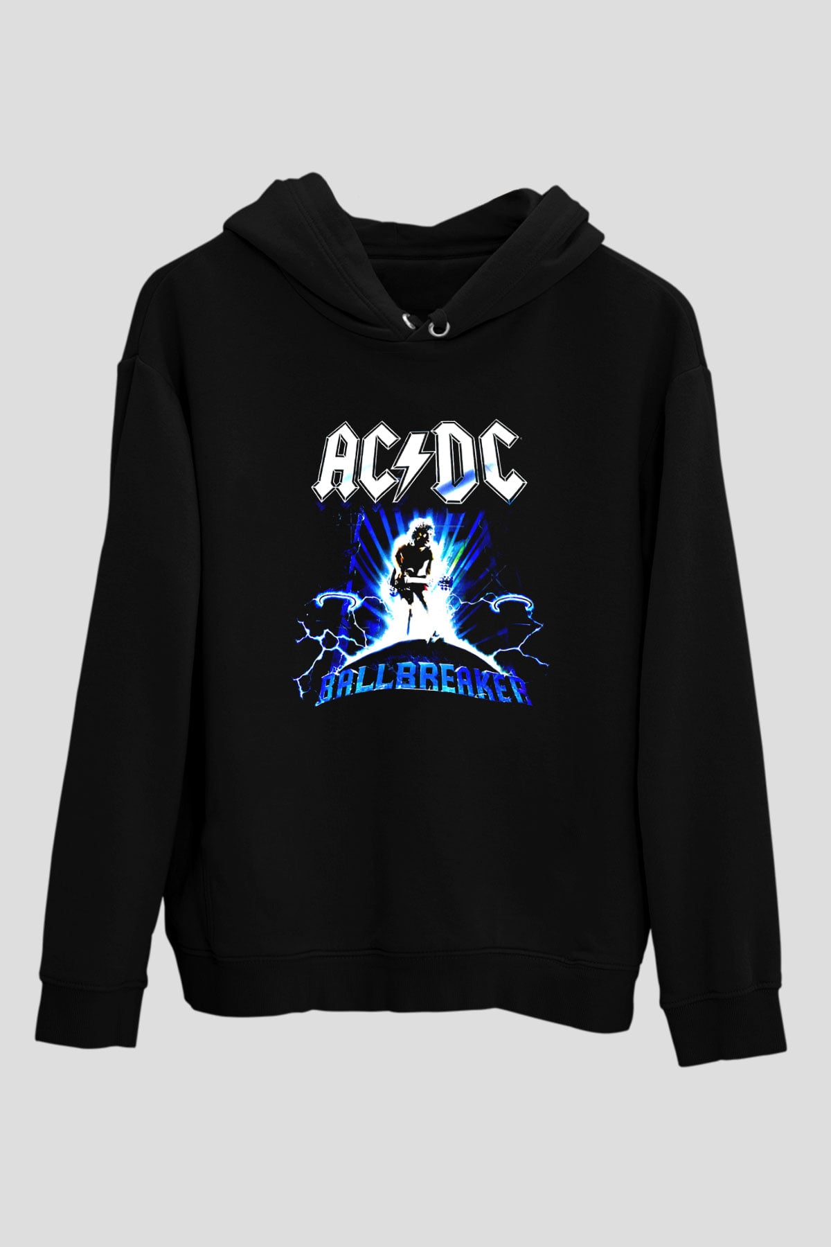 AC DC Ballbreaker Siyah Unisex Kapüşonlu Sweatshirt