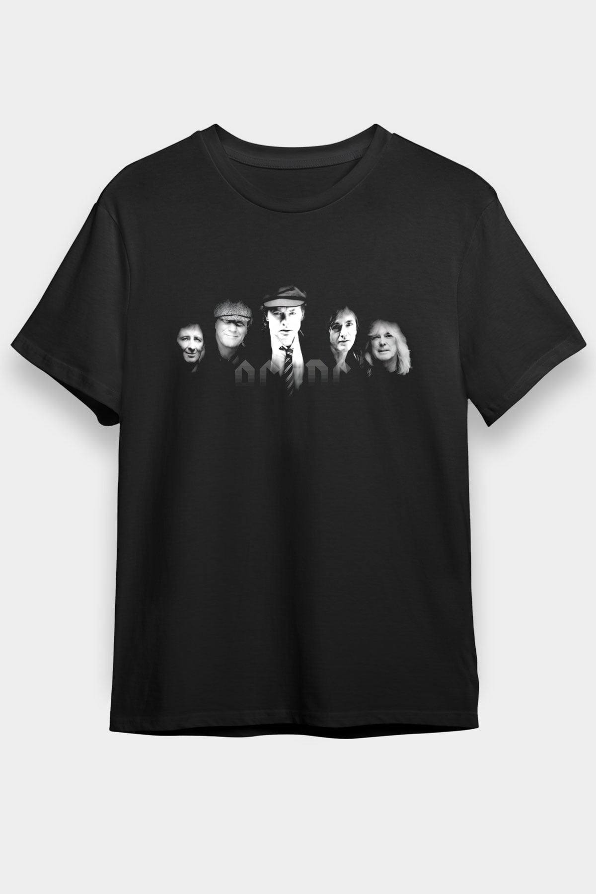 AC DC Group Siyah Unisex Tişört T-Shirt - TişörtFabrikası