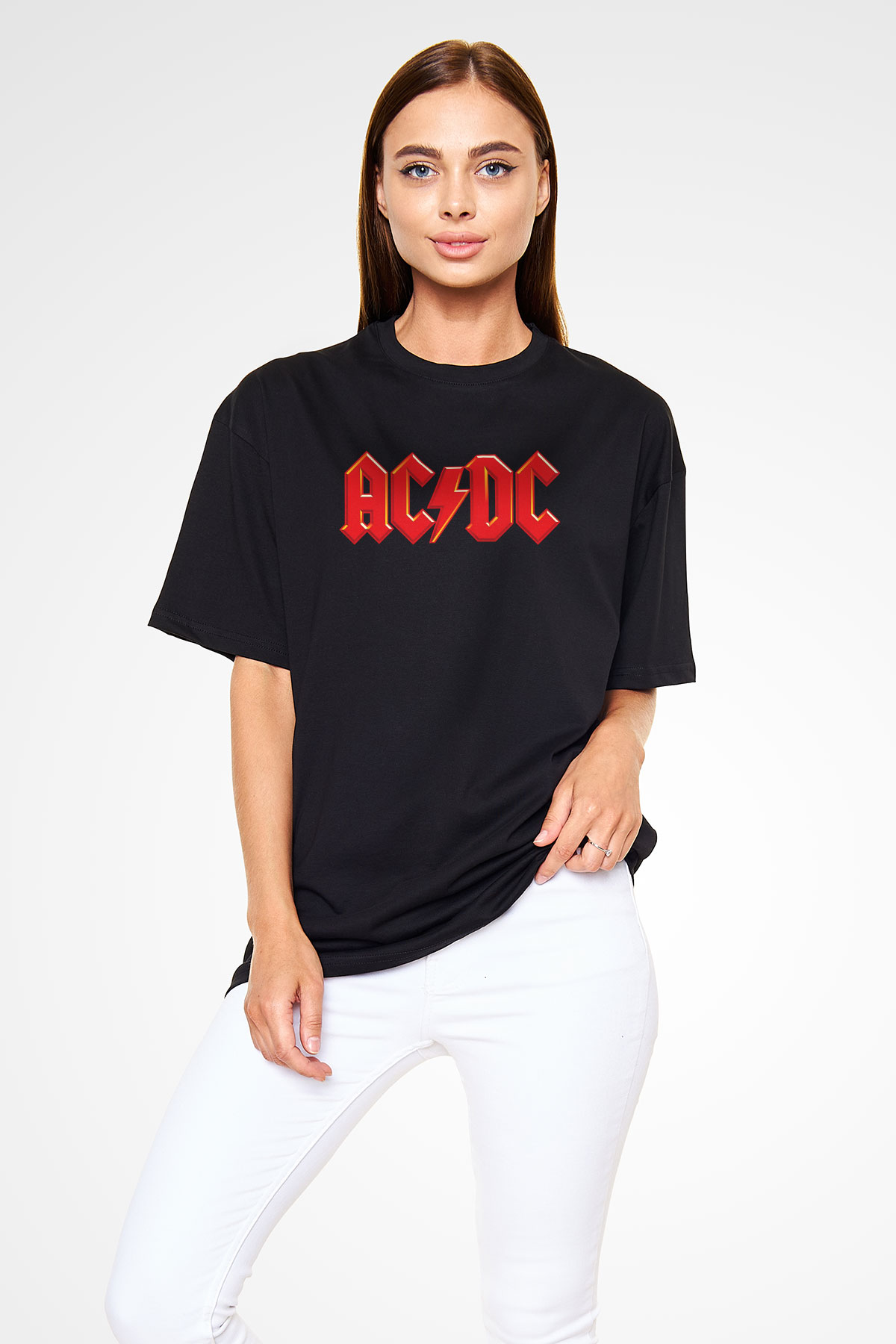 AC DC Highway To Hell Siyah Unisex Tişört T-Shirt - TişörtFabrikası