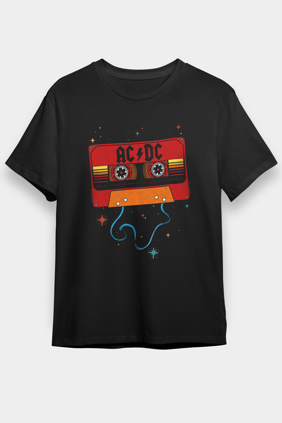 AC DC Siyah Unisex Tişört T-Shirt - TişörtFabrikası