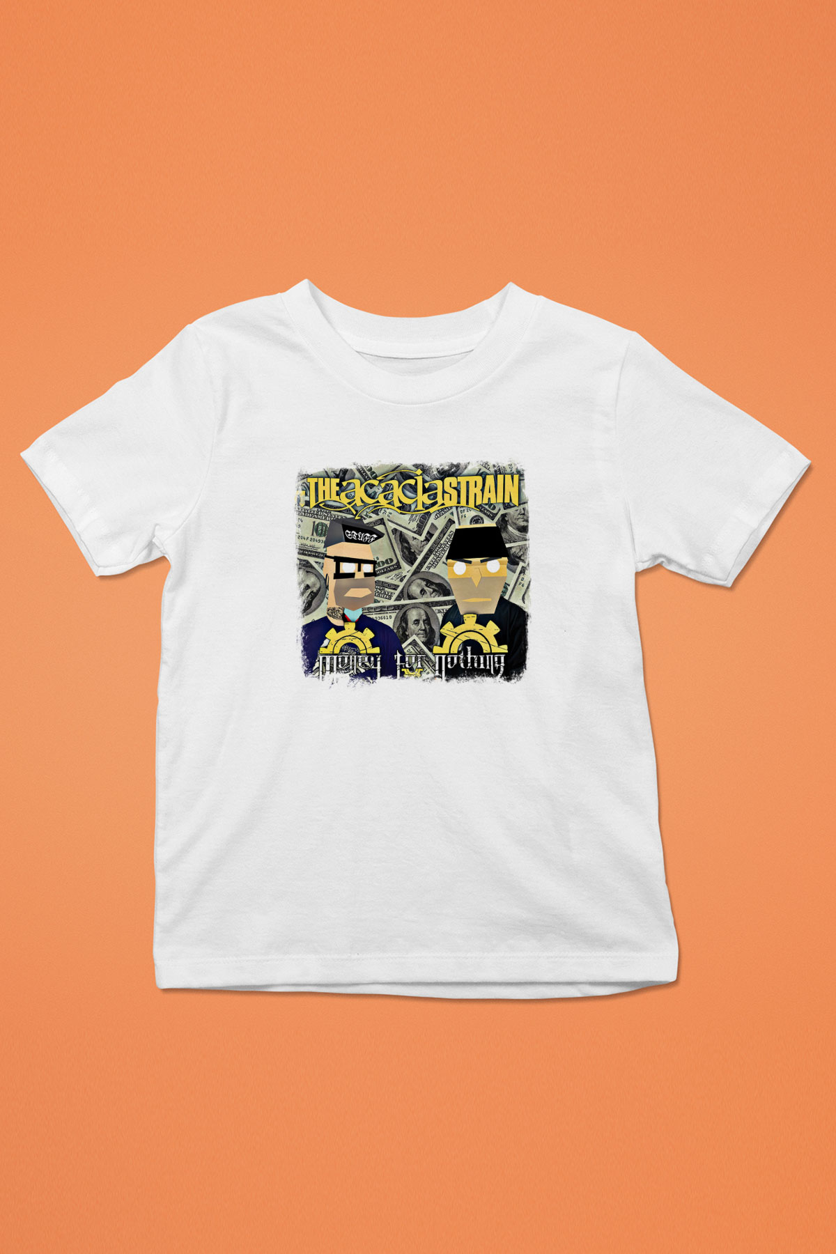 Acacia Strain Baskılı Unisex Beyaz Çocuk Tişört