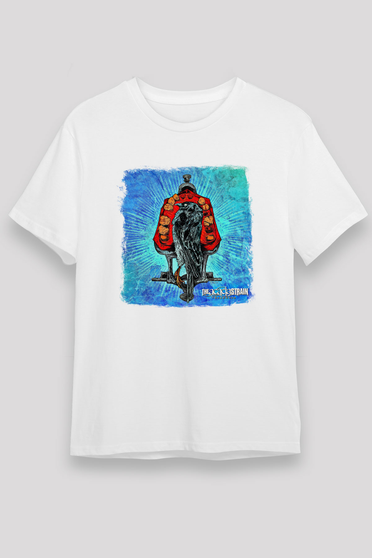 Acacia Strain Baskılı Unisex Beyaz Tişört