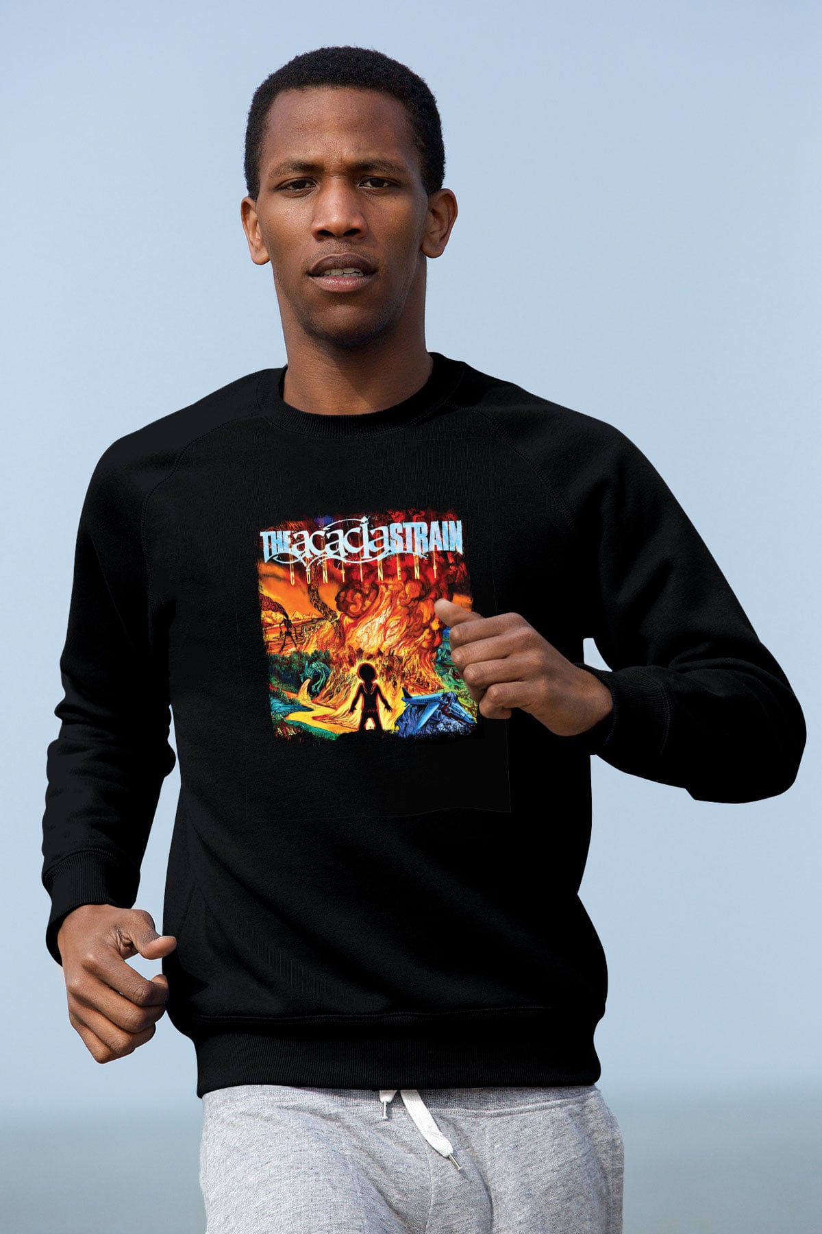 Acacia Strain Baskılı Unisex Siyah Sweatshirt