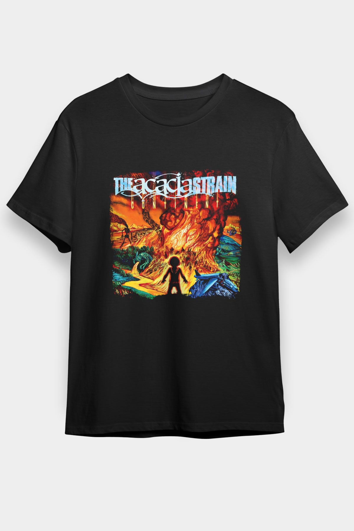 Acacia Strain Baskılı Unisex Siyah Tişört
