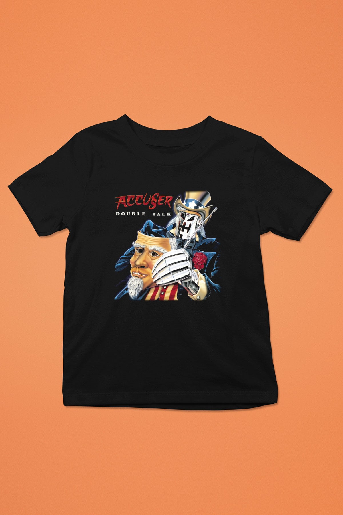 Accuser Baskılı Siyah Unisex Çocuk Tişört