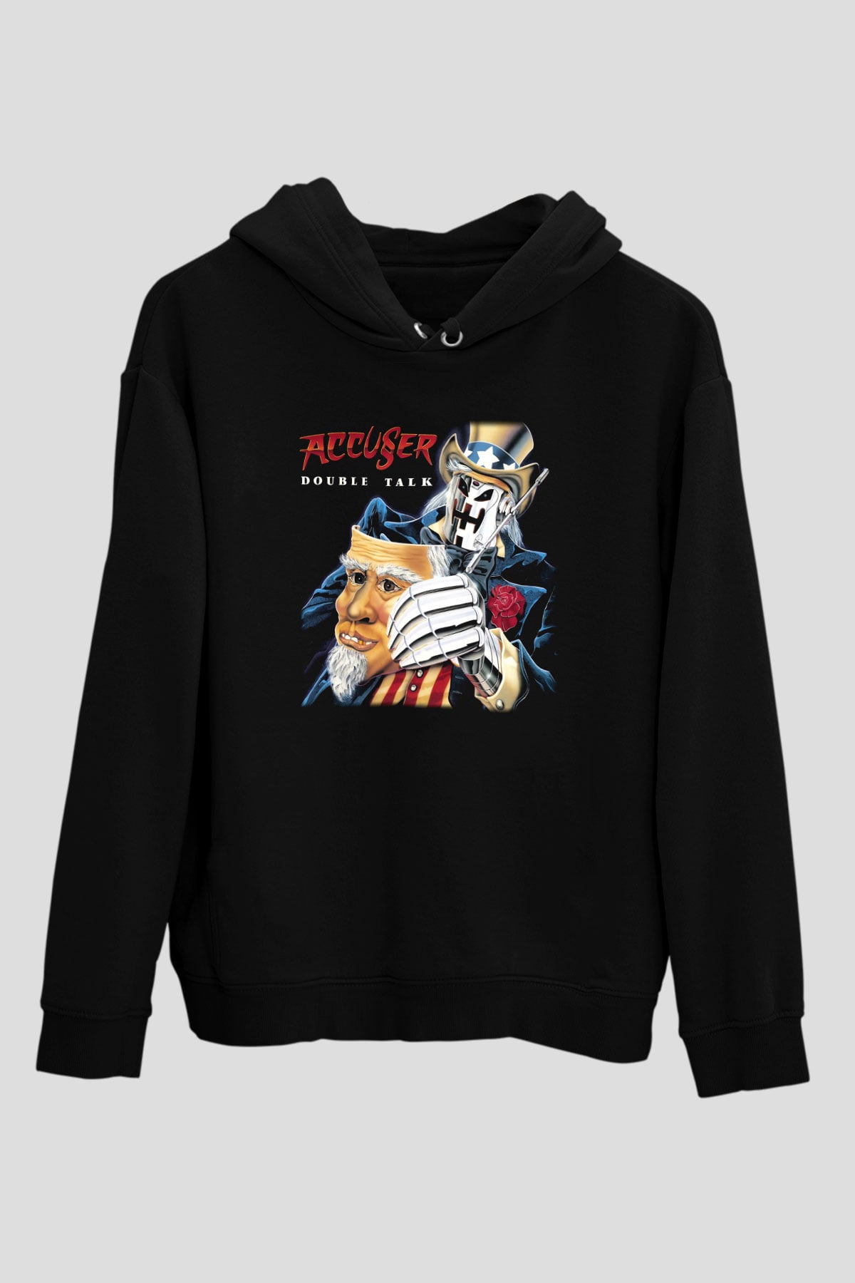 Accuser Siyah Unisex Hoodie