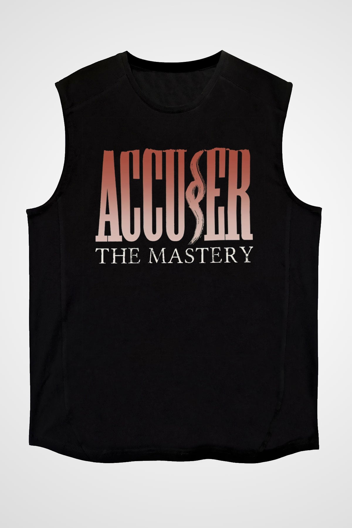 Accuser Siyah Unisex Kolsuz Tişört