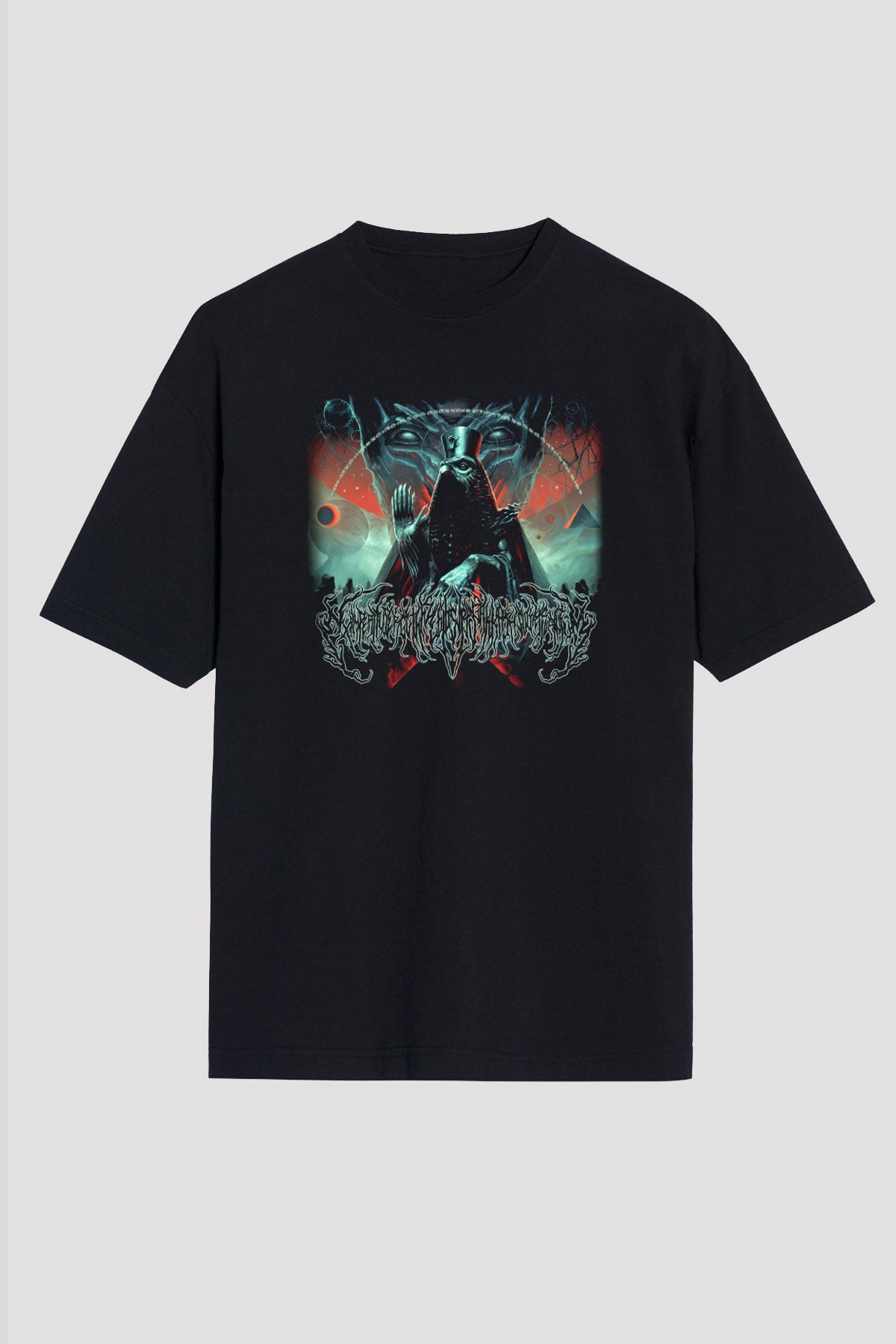 Accuser Siyah Unisex Oversize Tişört T-Shirt
