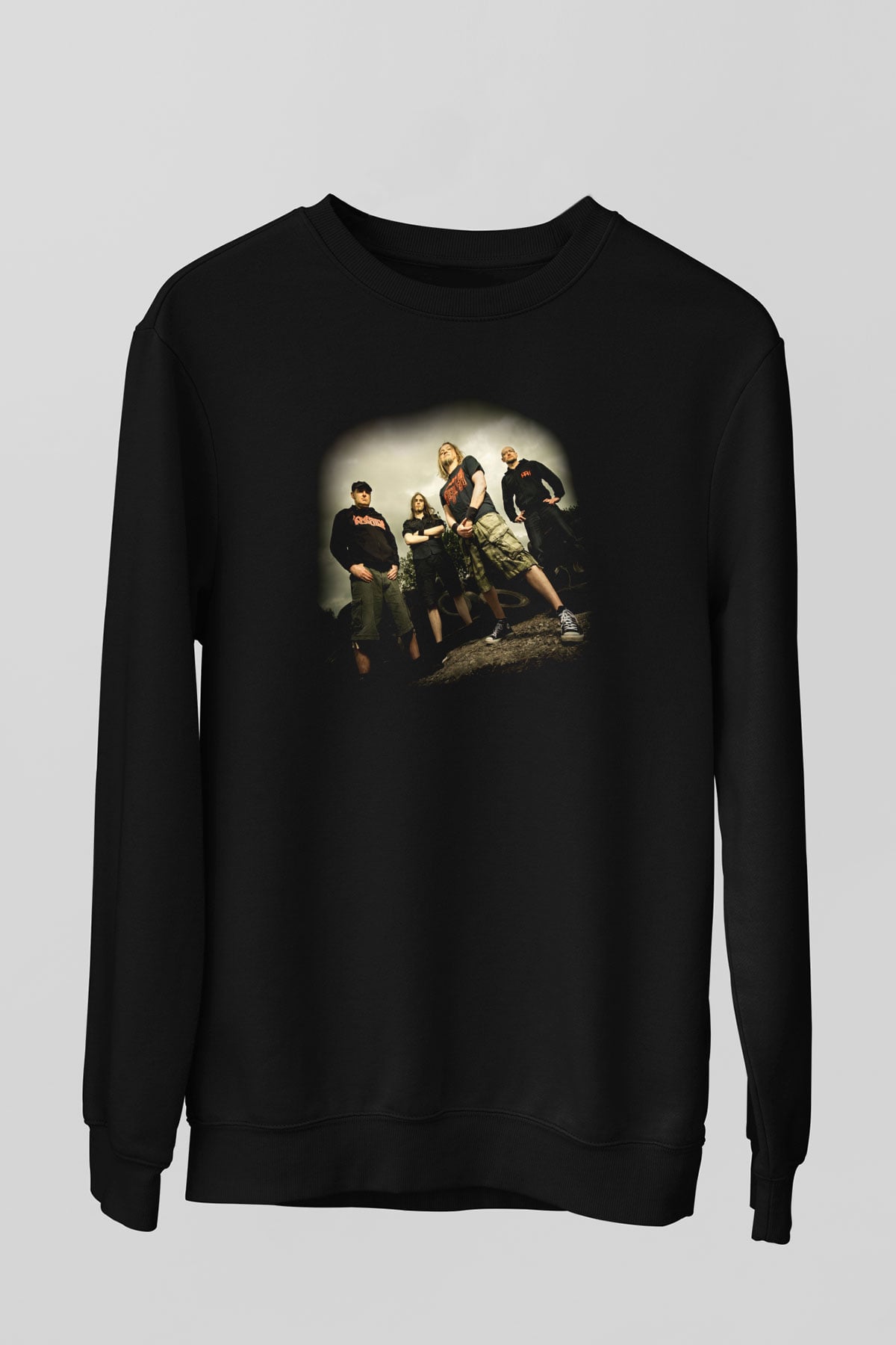 Accuser Siyah Unisex Sweatshirt