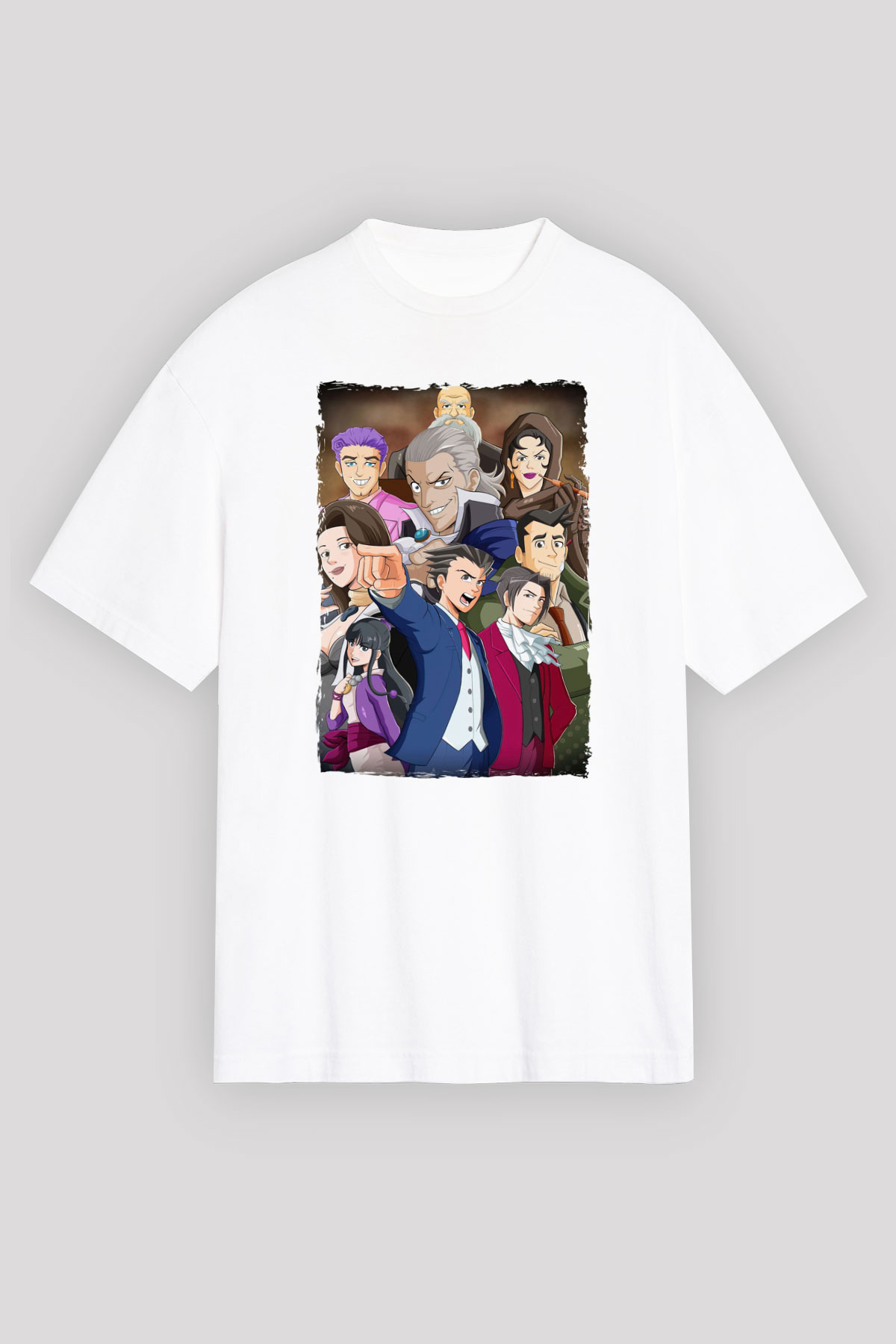 Ace Attorney Beyaz Unisex Tişört T-Shirt