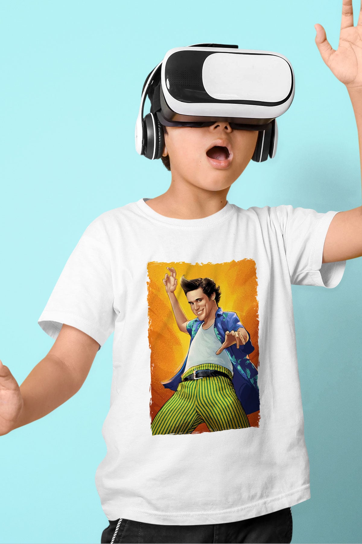 Ace Ventura Beyaz Unisex  Çocuk Tişört